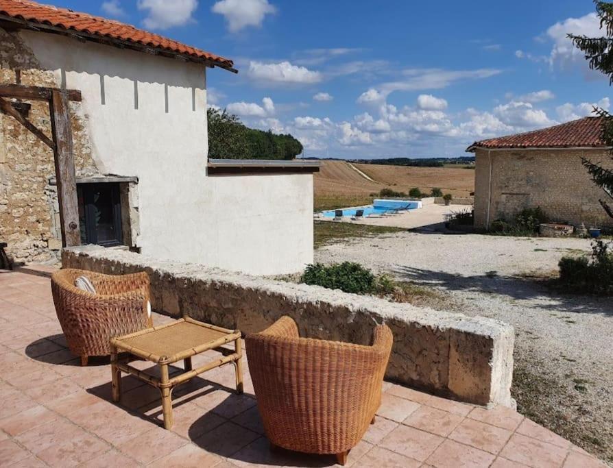 French Farmhouse Retreat With Pool & Superb Views. Blanzac  المظهر الخارجي الصورة